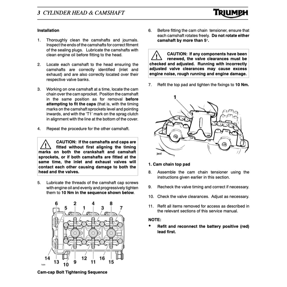 TRIUMPH TIGER 955i (2001-2006) SERVICE WORKSHOP MANUAL + OWNER MANUAL