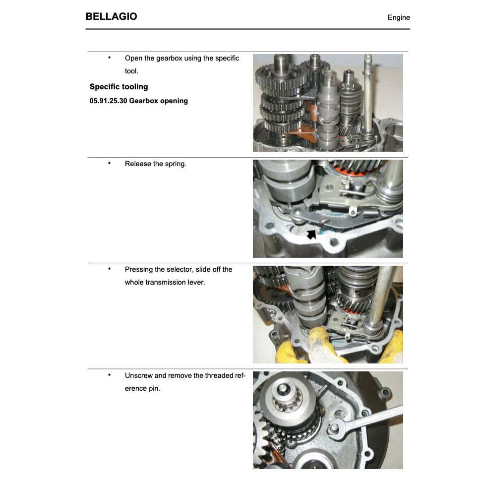 MOTO GUZZI BELLAGIO 940 (2007-2014) SERVICE WORKSHOP MANUAL + PARTS CATALOGUE + OWNER'S MANUAL
