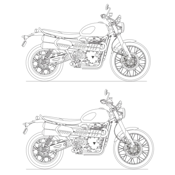 TRIUMPH SCRAMBLER 1200XC/XE (2019+) SERVICE MANUAL + OWNER'S MANUAL