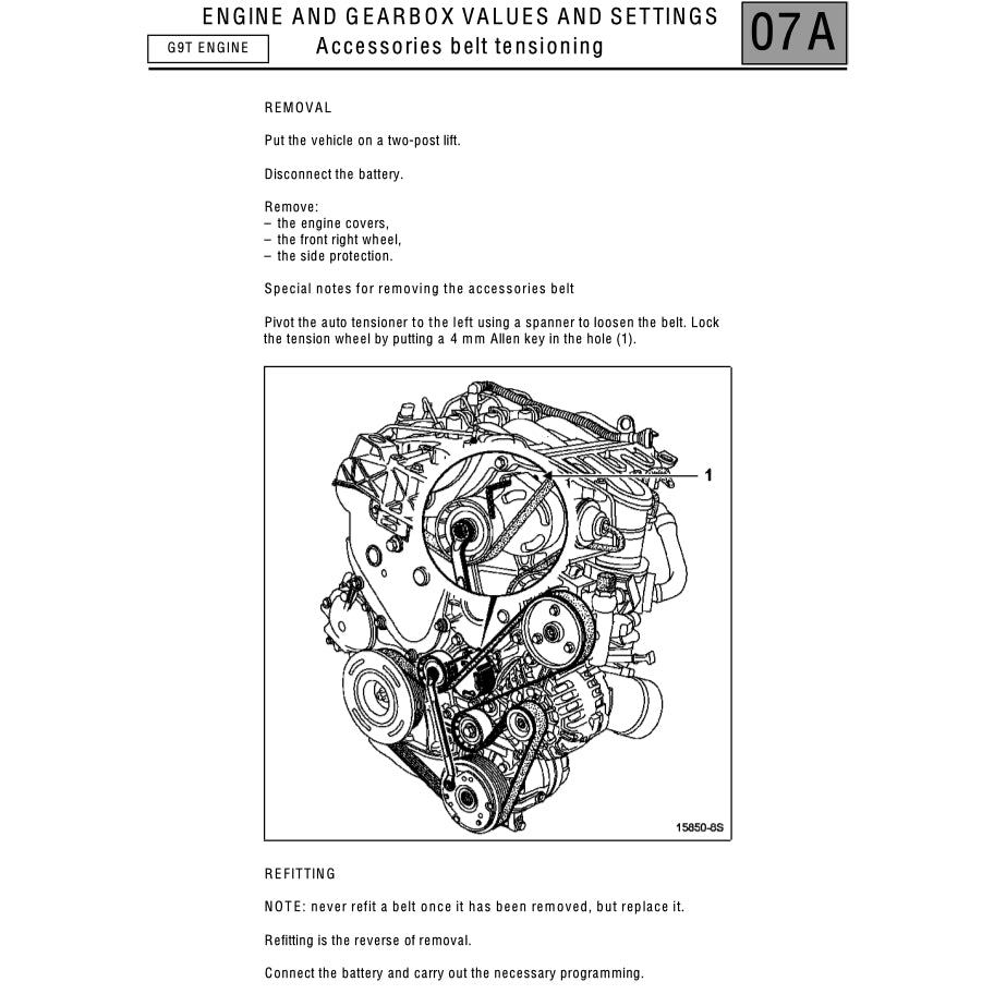 RENAUT VEL SATIS VELSATIS (2001-2009) SERVICE WORKSHOP MANUAL
