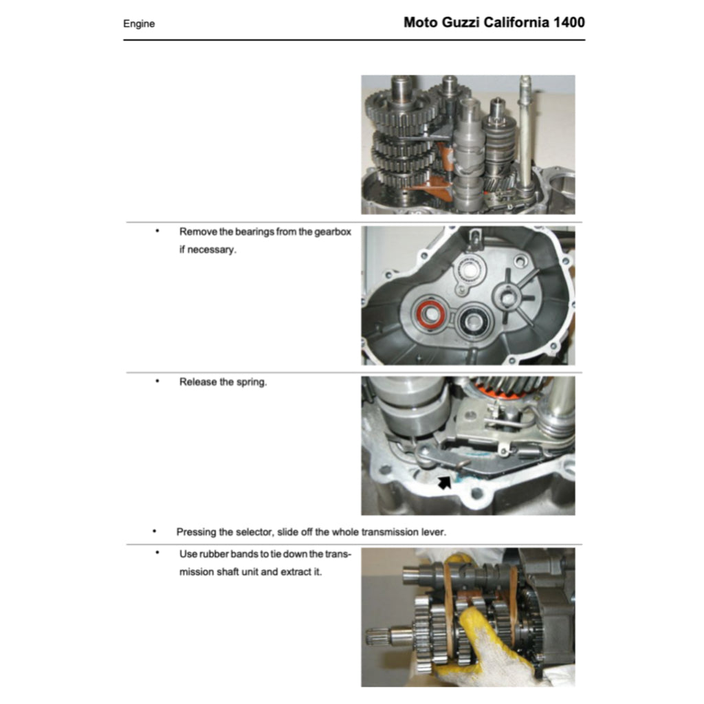 MOTO GUZZI CALIFORNIA 1400 (2013+) SERVICE WORKSHOP MANUAL + PARTS CATALOGUE + OWNER'S MANUAL