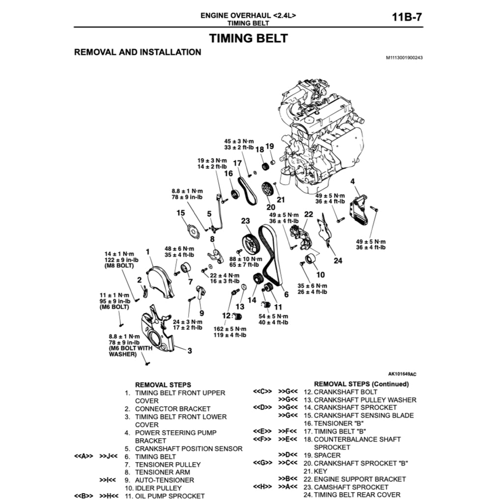 MITSUBISHI ECLIPSE & SPYDER D52A/D53A (1999-2005) SERVICE WORKSHOP MANUAL