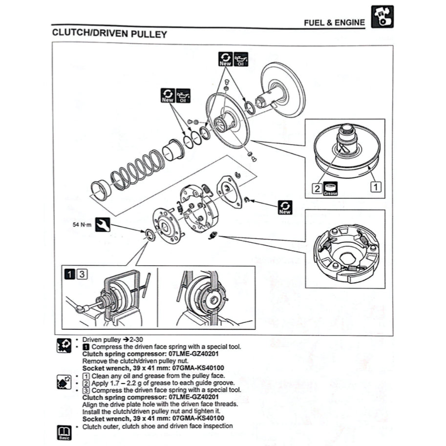 HONDA PCX160 PCX 160 WW150/A/HV (2021+) SERVICE WORKSHOP MANUAL + PARTS CATALOGUE + OWNER'S MANUAL