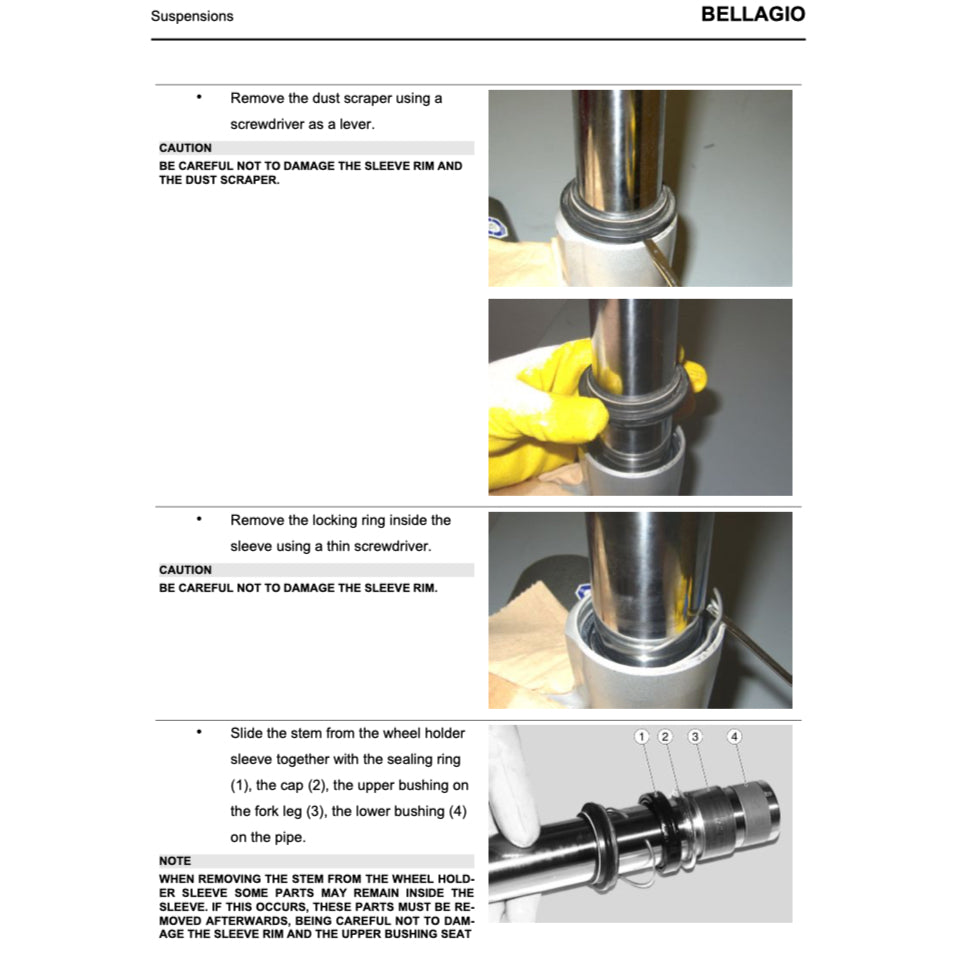 MOTO GUZZI BELLAGIO 940 (2007-2014) SERVICE WORKSHOP MANUAL + PARTS CATALOGUE + OWNER'S MANUAL