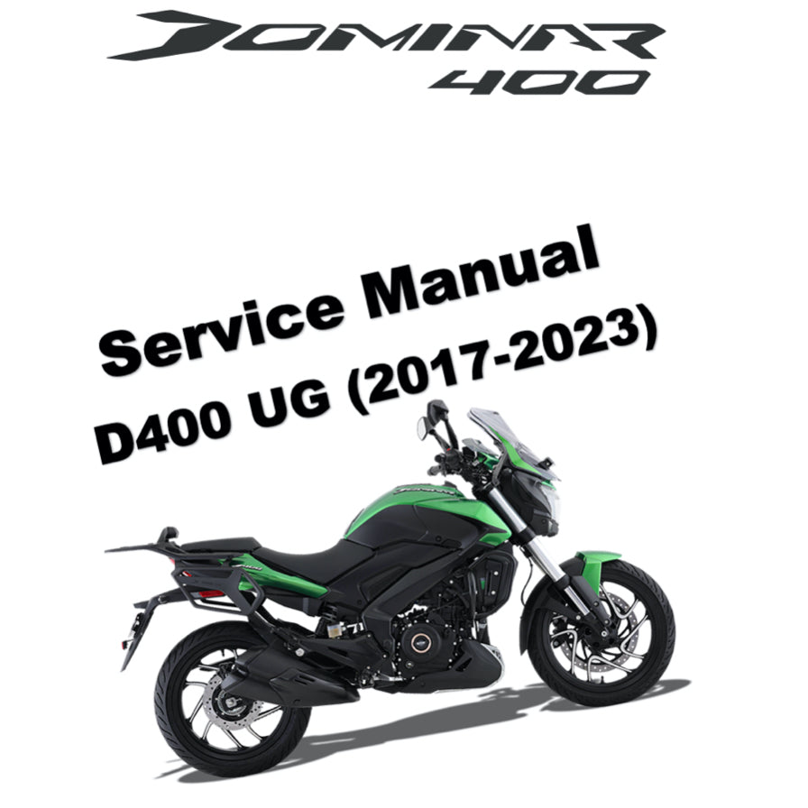 DOMINAR 400 400UG (2017-2023) SERVICE WORKSHOP MANUAL + PARTS CATALOGUE +OWNER'S MANUAL