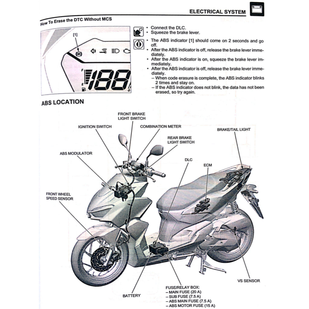 HONDA VARIO 160 ACB160CAT (2022+) SERVICE WORKSHOP MANUAL + PARTS CATALOGUE + OWNER'S MANUAL + TRAINING HANDOUTS
