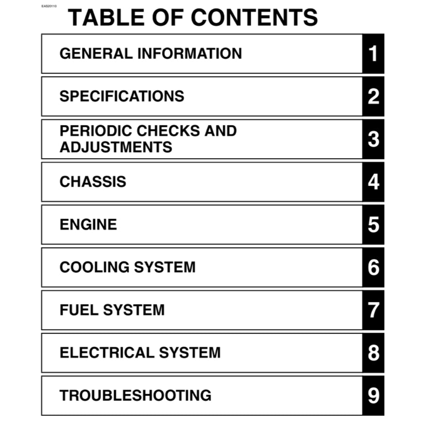 YAMAHA MT-09 MT09 (2014-2017) SERVICE WORKSHOP MANUAL + PARTS CATALOGUE + OWNER MANUAL