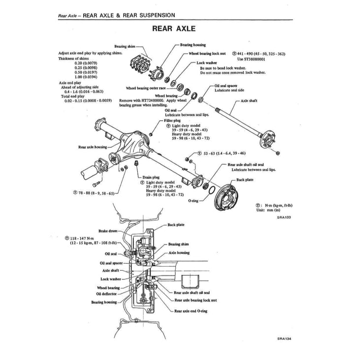 NISSAN PATROL 160 / 161 MQ (1980-1989) SERVICE WORKSHOP MANUAL