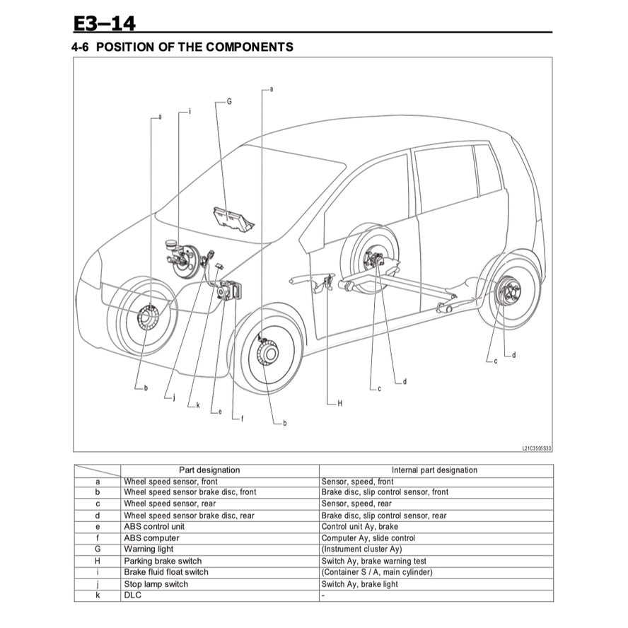DAIHATSU MIRA L250/260 (2003-2009) SERVICE WORKSHOP MANUAL