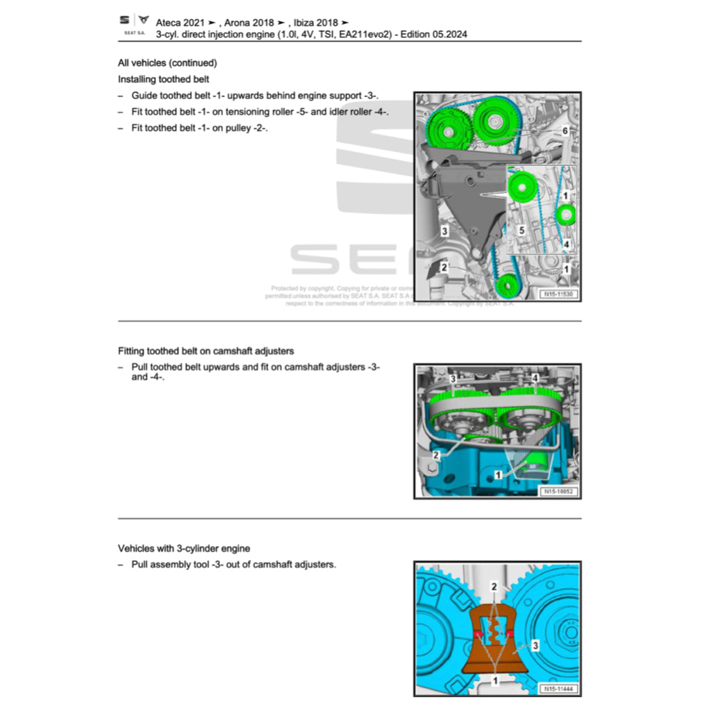 SEAT IBIZA 6F (2017+) SERVICE WORKSHOP MANUAL