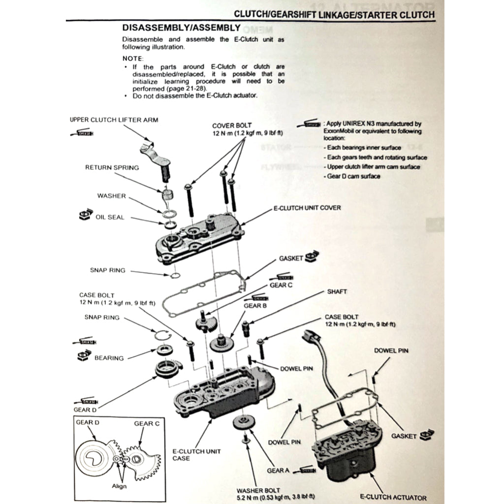 HONDA CBR650R RH17 (2024+) SERVICE WORKSHOP MANUAL