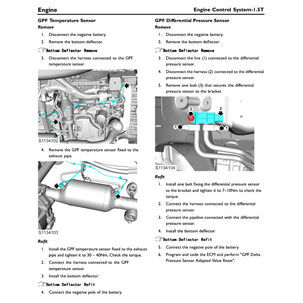 MG HS (2019+) SERVICE WORKSHOP MANUAL