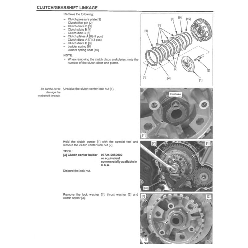 HONDA CBR500R/RA (2019-2023) SERVICE WORKSHOP MANUAL + PARTS CATALOGUE + OWNER'S MANUAL