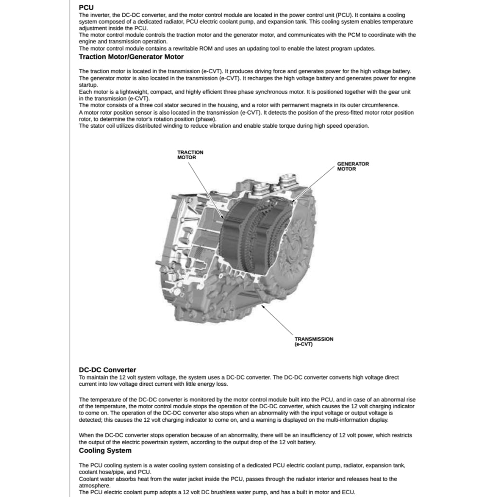 HONDA INSIGHT ZE4 (2018-2023) SERVICE WORKSHOP MANUAL