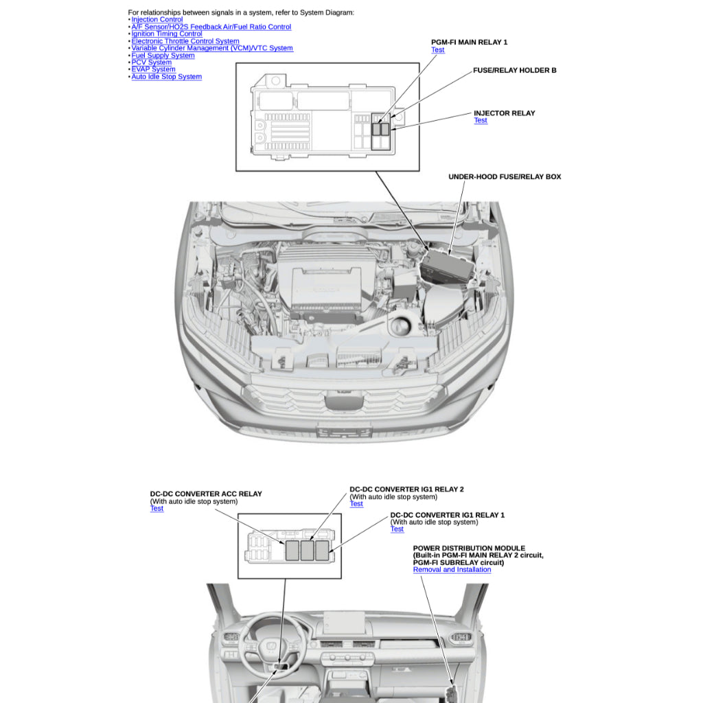 HONDA PILOT YG 1/2 (2023+) SERVICE WORKSHOP MANUAL