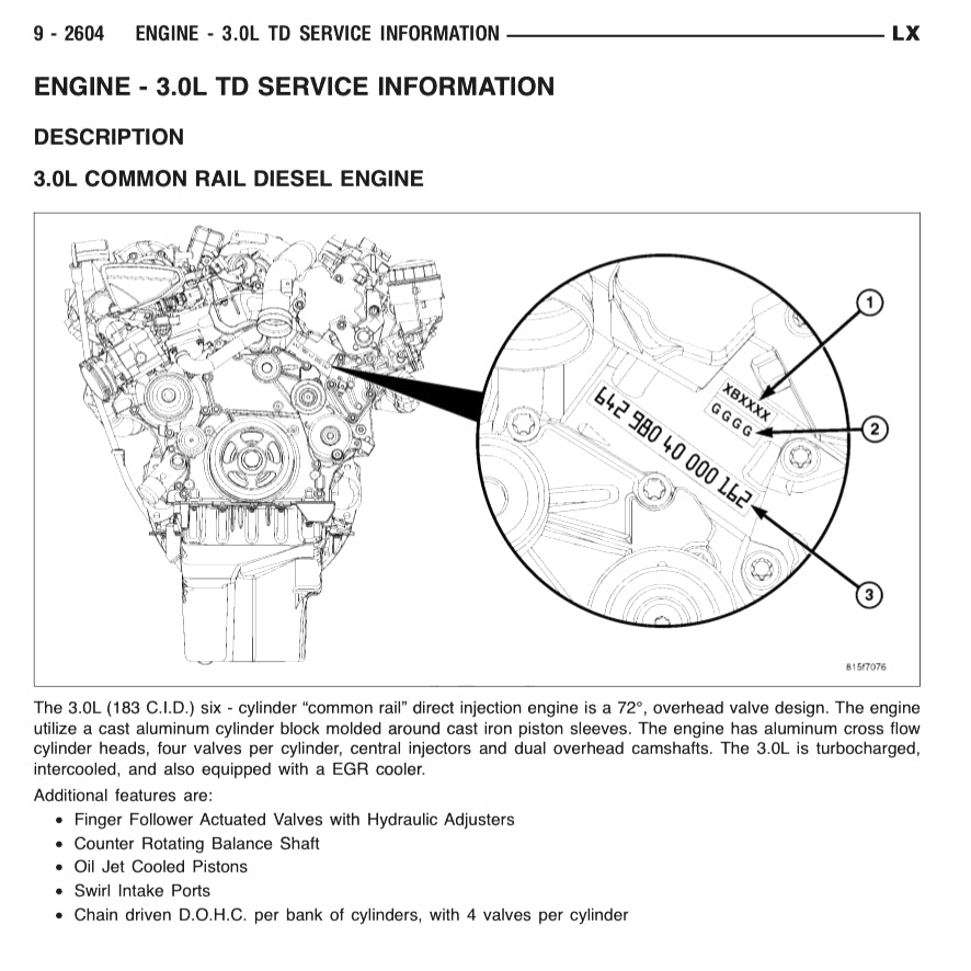 CHRYSLER 300 LX (2005-2010) SERVICE WORKSHOP MANUAL