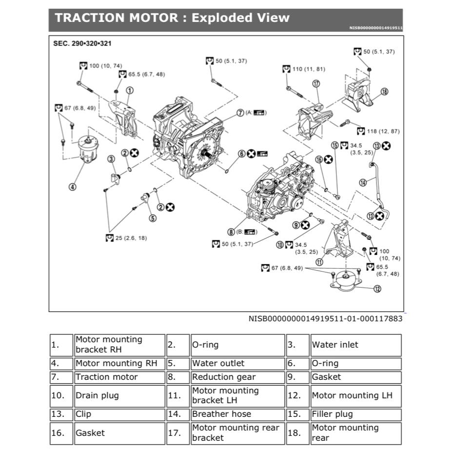 NISSAN LEAF ZE1 (2018-2025) SERVICE WORKSHOP MANUAL