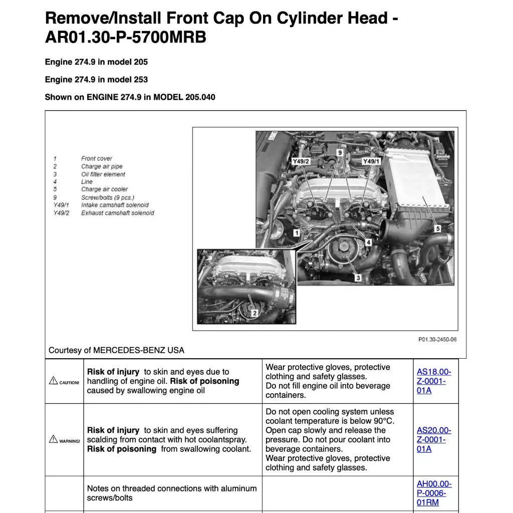 MERCEDES-BENZ GLC43 AMG X253 (2016-2022) SERVICE WORKSHOP MANUAL