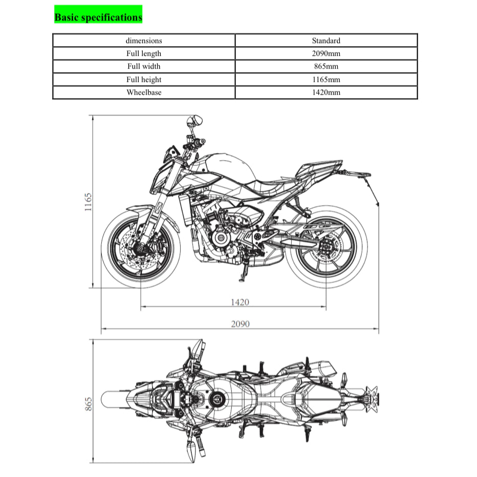 QJMOTOR QJ MOTOR SRK550 (2023+) SERVICE WORKSHOP MANUAL + OWNER'S MANUAL