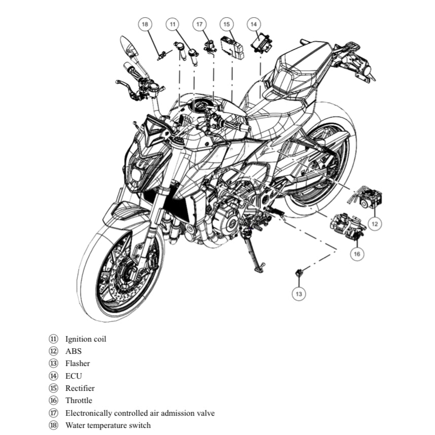 QJMOTOR QJ MOTOR SRK550 (2023+) SERVICE WORKSHOP MANUAL + OWNER'S MANUAL