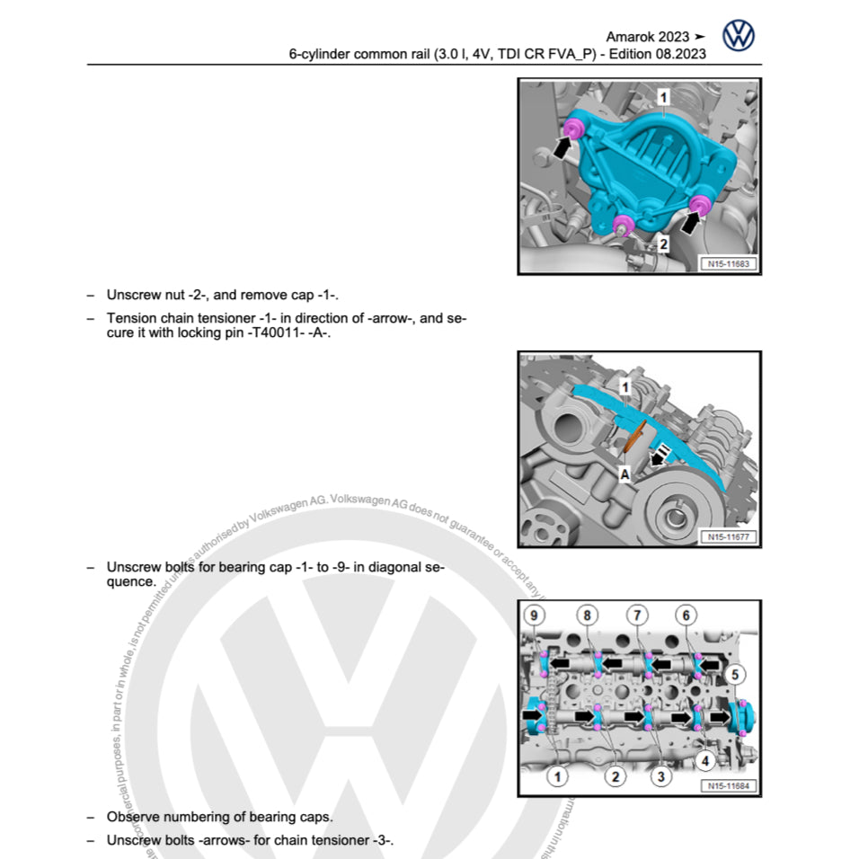 VW AMAROK T1 (2022+) SERVICE WORKSHOP MANUAL