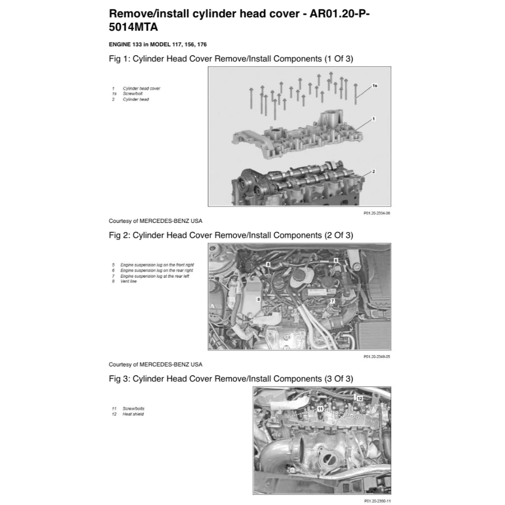MERCEDES-BENZ GLA250 X156 (2014-2020) SERVICE WORKSHOP MANUAL