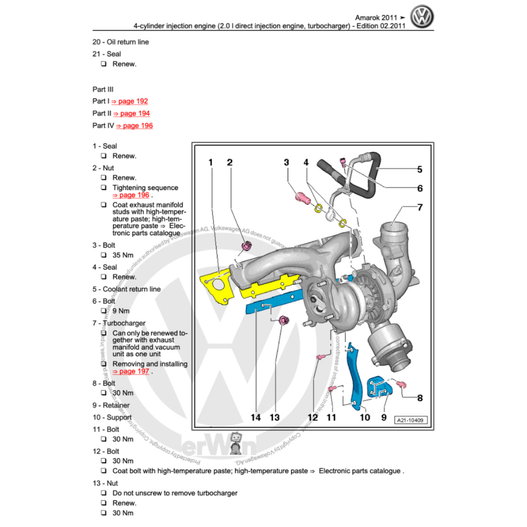 VW AMAROK S6/S7 (2017-2021) SERVICE WORKSHOP MANUAL