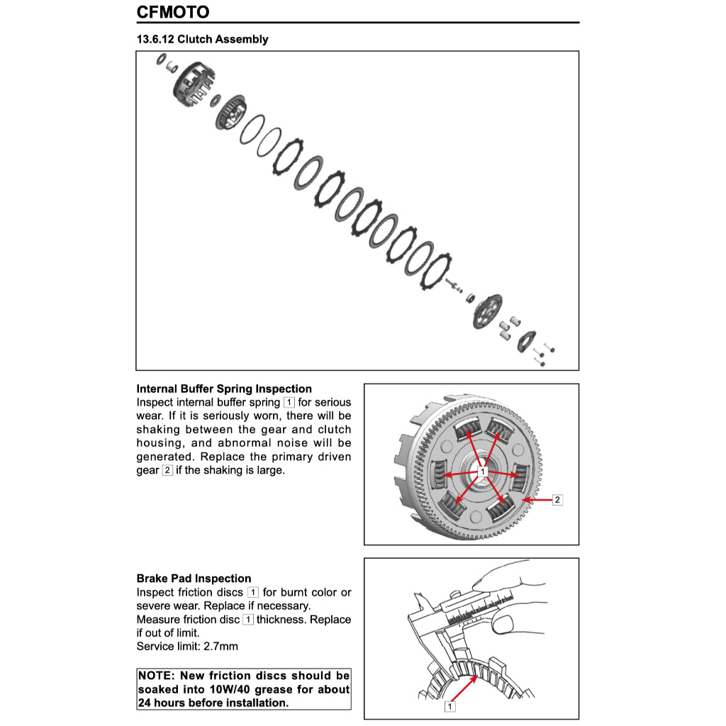 CFMOTO 300SR (2024+) SERVICE WORKSHOP MANUAL + OWNER'S MANUAL