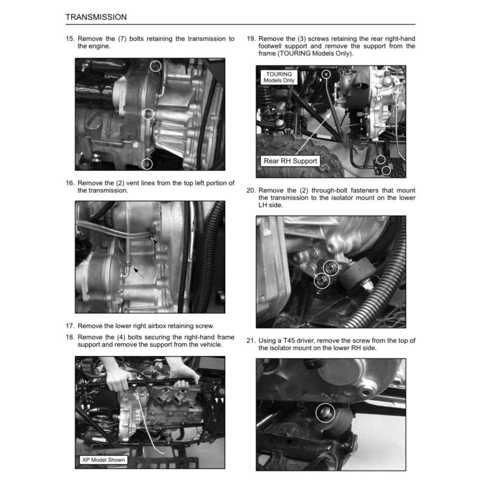 POLARIS SPORTSMAN 850/1000 ATV (2018-2019) SERVICE WORKSHOP MANUAL