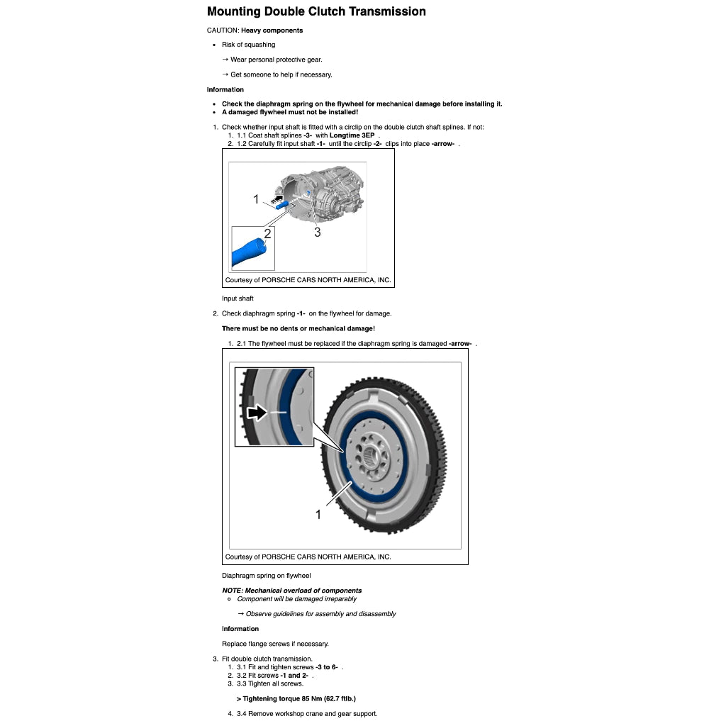 PORSCHE 911 992 (2019+) SERVICE WORKSHOP MANUAL