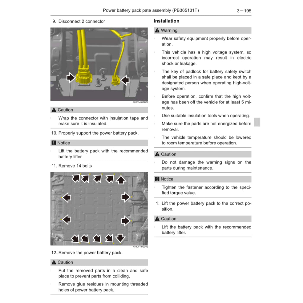GWM ORA GOOD CAT ES11 EV (2021+) SERVICE WORKSHOP MANUAL