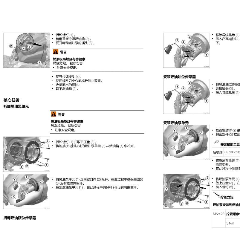 BMW R1300 GS (2024+) SERVICE MANUAL + RIDER'S MANUAL + PARTS CATALOGUE - CHINESE LANGUAGE