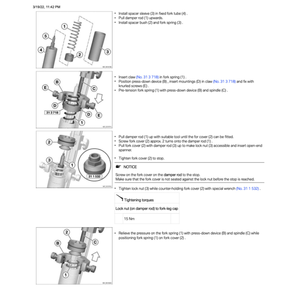 BMW M1000RR K66 (2020+) SERVICE WORKSHOP MANUAL + RIDER'S MANUAL