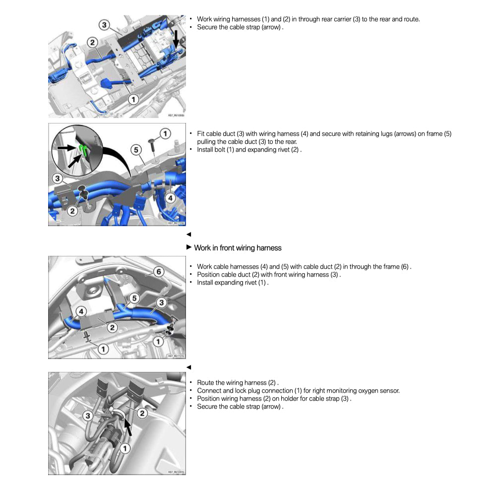BMW M1000RR K66 (2020+) SERVICE WORKSHOP MANUAL + RIDER'S MANUAL