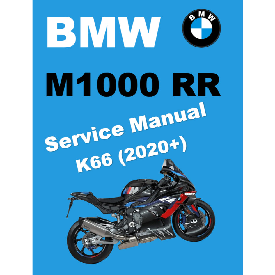 BMW M1000RR K66 (2020+) SERVICE WORKSHOP MANUAL + RIDER'S MANUAL