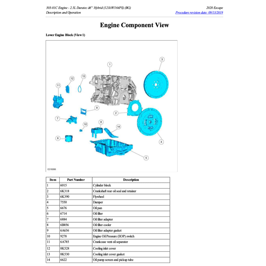 FORD KUGA MK3 C482 (2020+) SERVICE WORKSHOP MANUAL