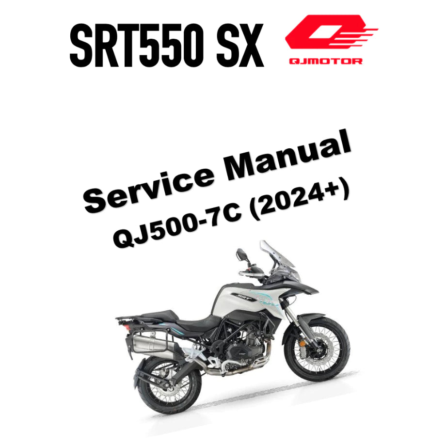 QJ MOTOR SRT550 SX (2024+) SERVICE WORKSHOP MANUAL + OWNER'S MANUAL