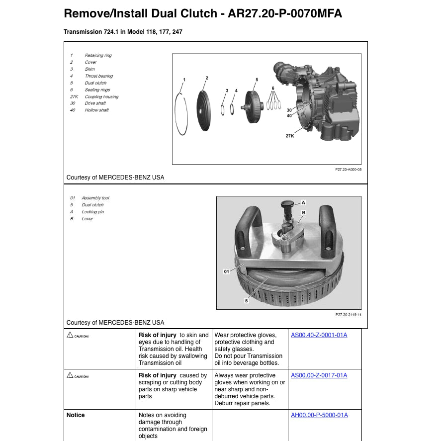 MERCEDES-BENZ GLA250 H247 (2020+) SERVICE WORKSHOP MANUAL