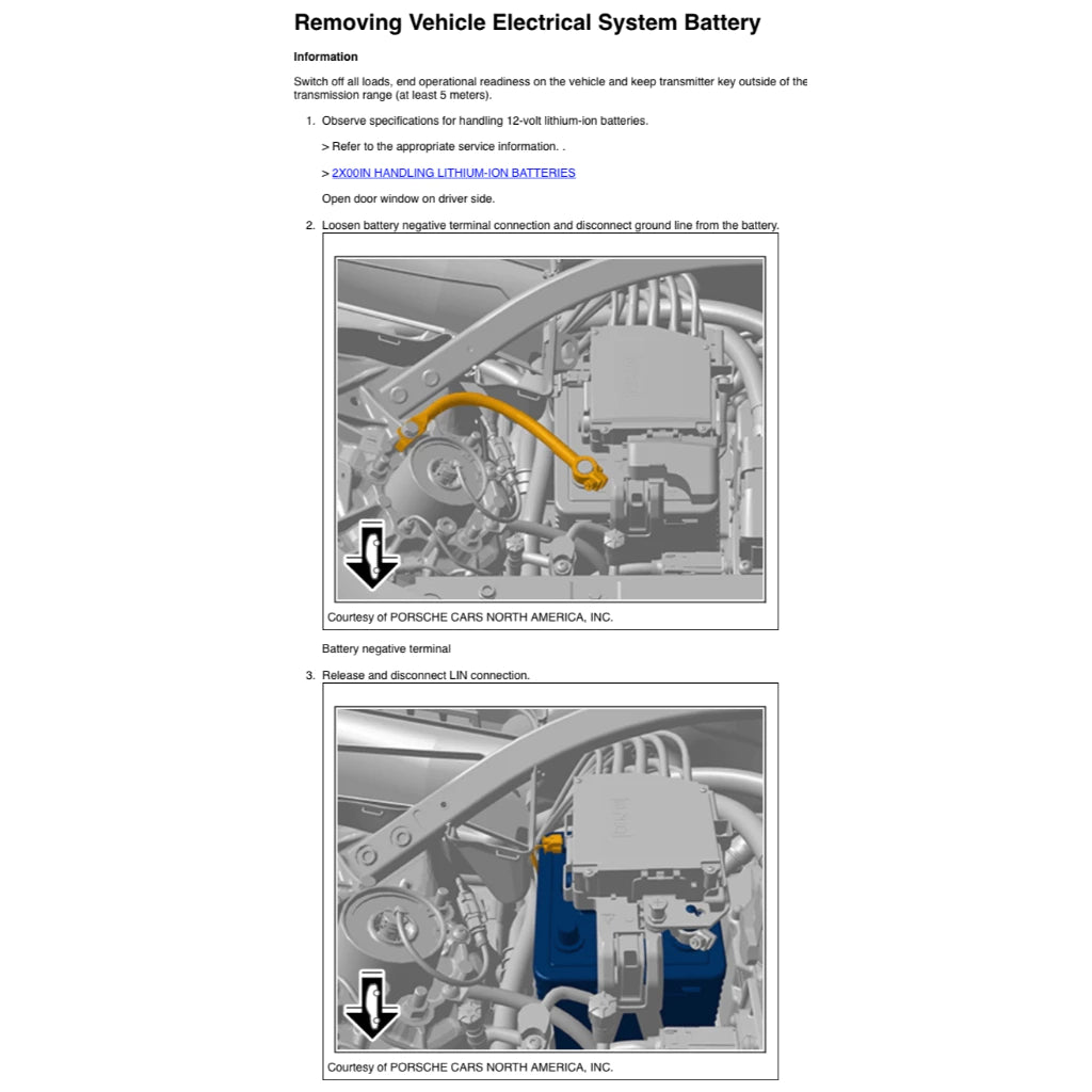 PORSCHE TAYCAN 9J1 EV (2019-2024) SERVICE WORKSHOP MANUAL