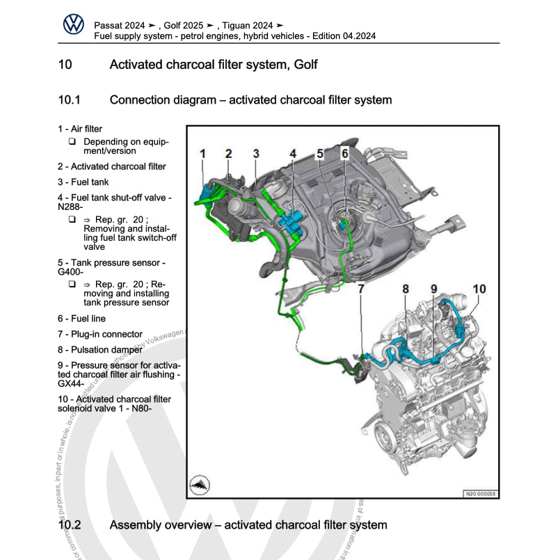 VW PASSAT B9 (2023+) SERVICE WORKSHOP MANUAL
