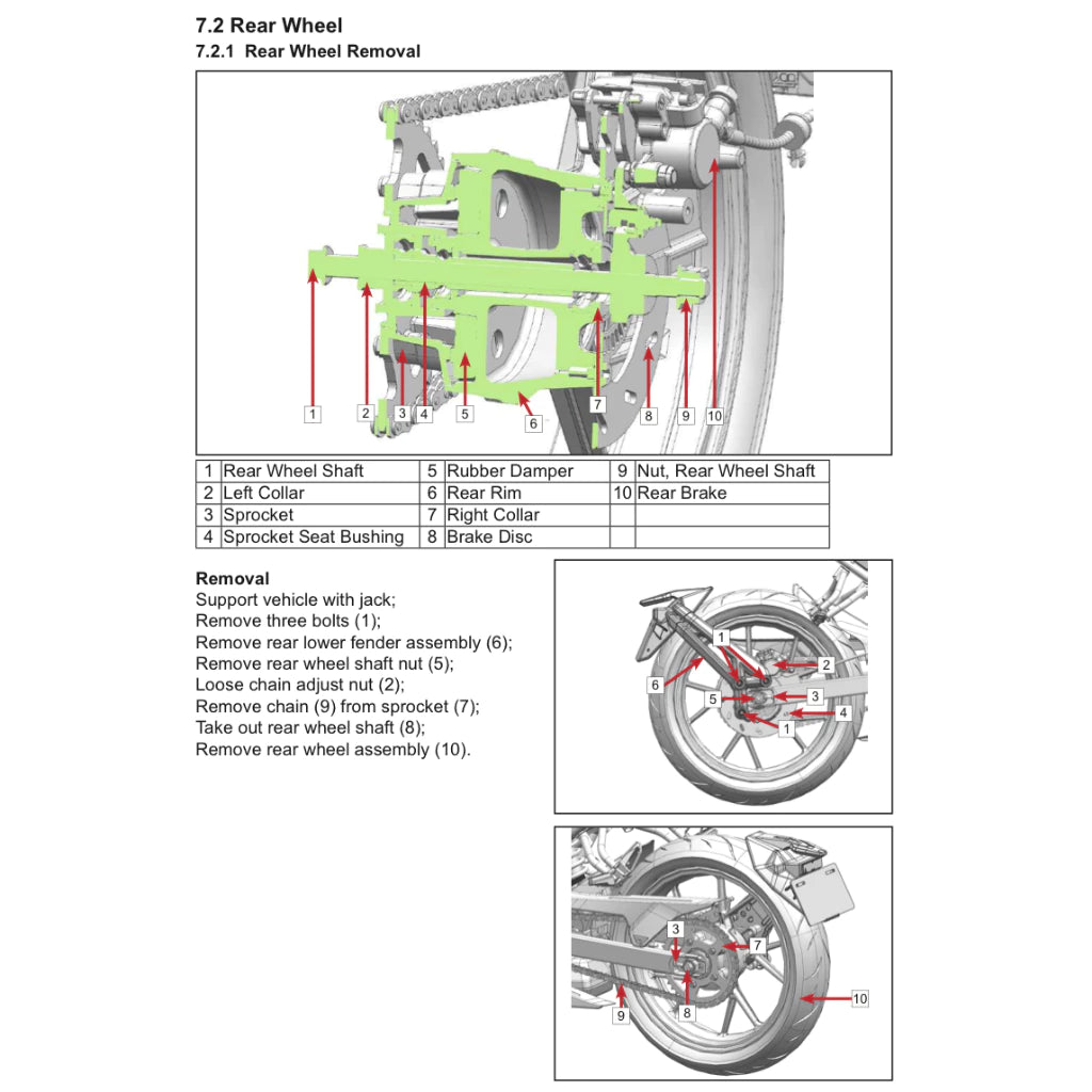 CFMOTO 250NK (2024+) SERVICE WORKSHOP MANUAL + PARTS CATALOGUE+ OWNER'S MANUAL