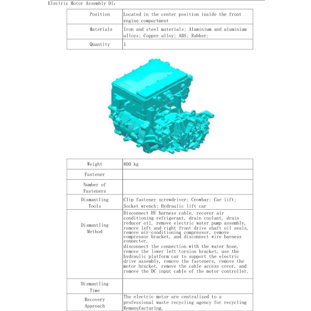 DONGFENG BOX E3 NAMMI01 BEV (2024+) SERVICE WORKSHOP MANUAL