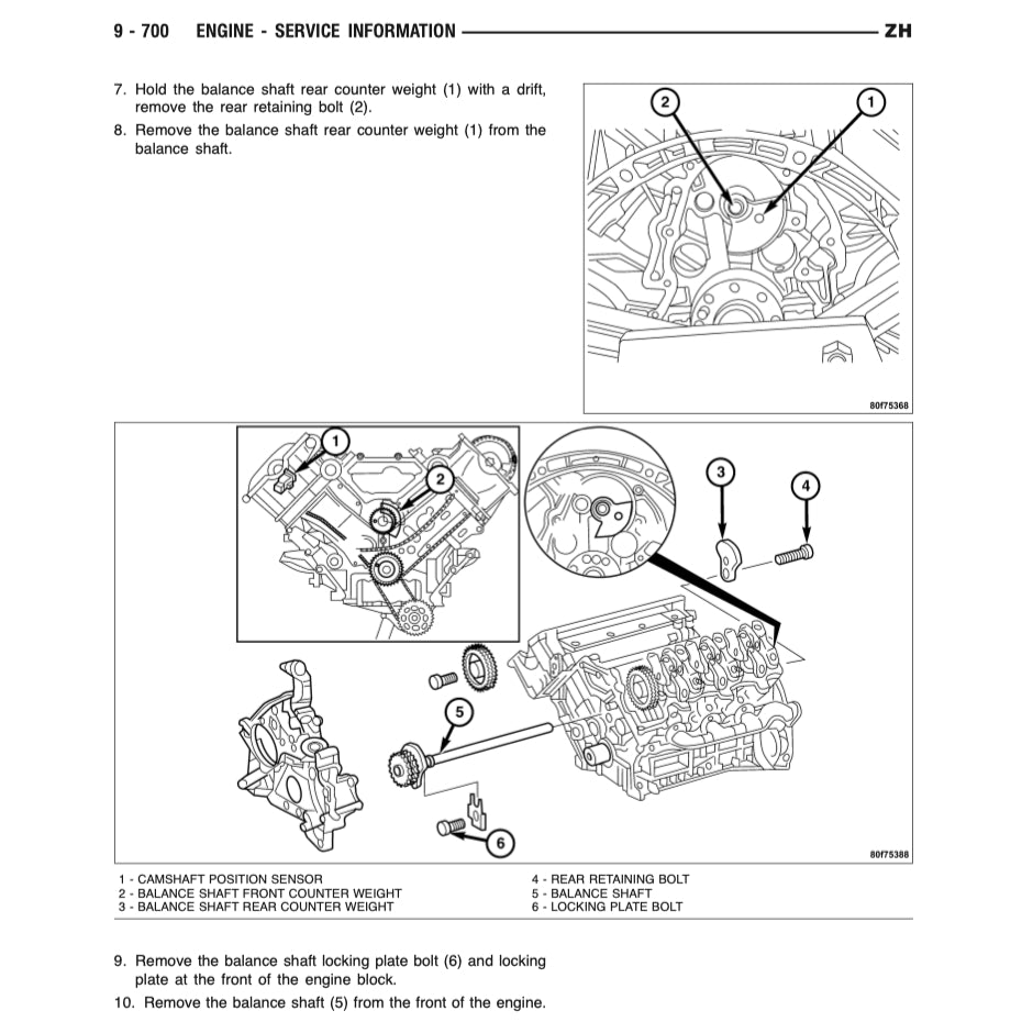 CHRYSLER CROSSFIRE ZH (2004-2008) SERVICE WORKSHOP MANUAL