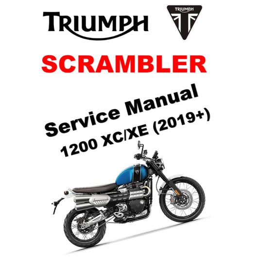 TRIUMPH SCRAMBLER 1200XC/XE (2019+) SERVICE MANUAL + OWNER'S MANUAL