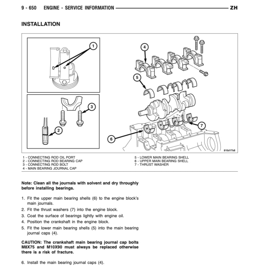 CHRYSLER CROSSFIRE ZH (2004-2008) SERVICE WORKSHOP MANUAL