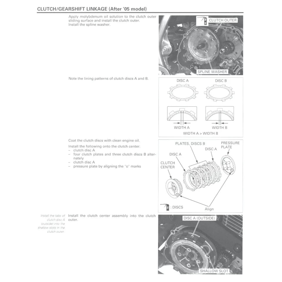 HONDA CRF150 F (2003-2013) SERVICE WORKSHOP MANUAL + OWNER'S MANUAL