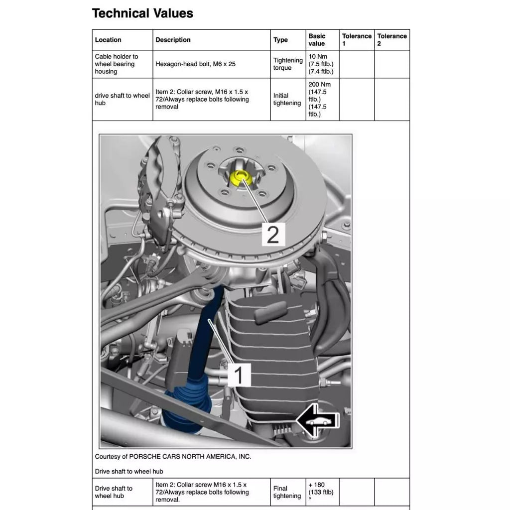 PORSCHE CAYENNE 9YA (2019-2025) SERVICE WORKSHOP MANUAL