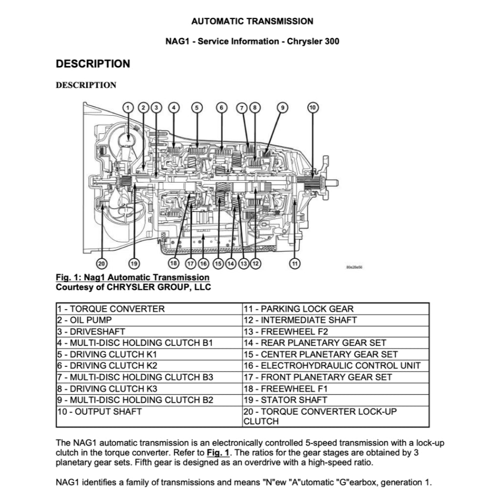 CHRYSLER 300 LD (2011-2023) SERVICE WORKSHOP MANUAL