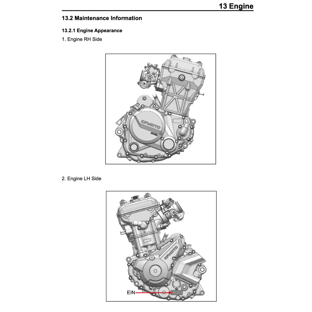CFMOTO 300SS (2024+) SERVICE WORKSHOP MANUAL + OWNER'S MANUAL