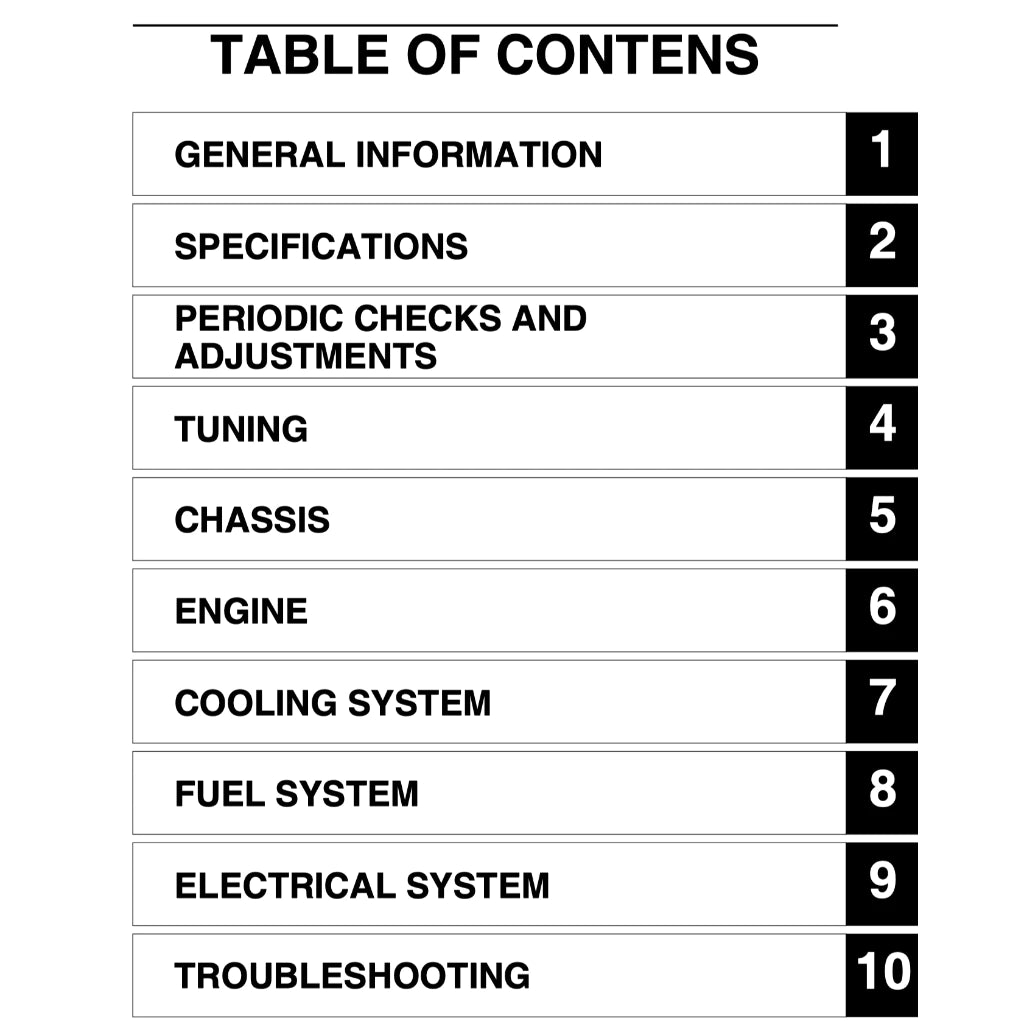 YAMAHA WR450F (2003-2022) SERVICE WORKSHOP MANUAL